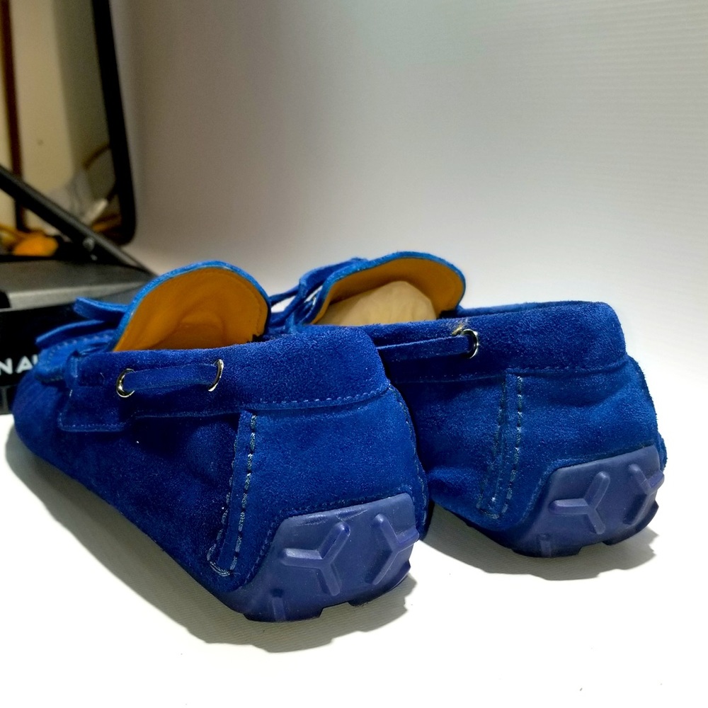 BLUE SUEDE BALLY DRIVERS 🔥🔥🔥 WORN ONCE 🤦🏽‍♂️